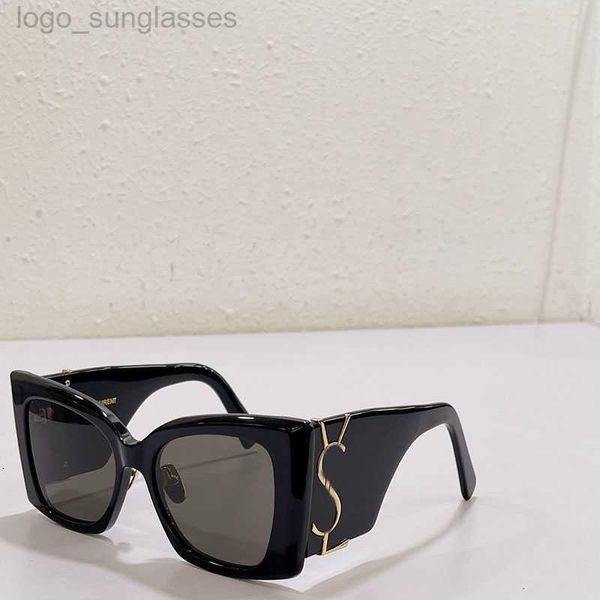 

designer men women sunglasses rectangular sunglass luxury retro style fashion slm119 glasses retro uv400, White;black