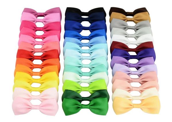 

fashions 40 colors baby kids girls barrettes bowknot hairpins children hair clips hairclips hair bows hair accessories4178121, Slivery;white