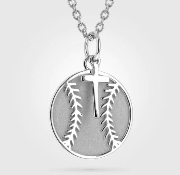 

titanium sport accessories silver gold sterling mini gold baseball bracelet charm with dangle cross bible verse necklace christi8719718