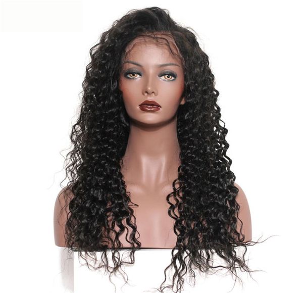 

dilys deep wave human hair wigs bleached knots lace frontal wig brazilian indian malaysian human hair natural color 1022inch7244662, Black;brown