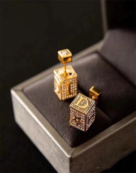 

10 off jewelry the new classic set dice square small women039s net red simple earrings7315748, Golden