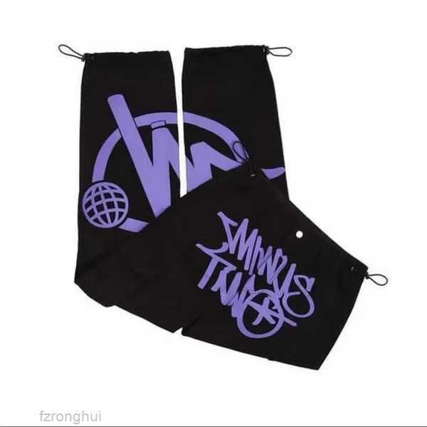 

men's pants minus two cargo harajuku casual loose punk rock straight wide leg trouser streetwear y2k pant retro street trend overalls 3, Black