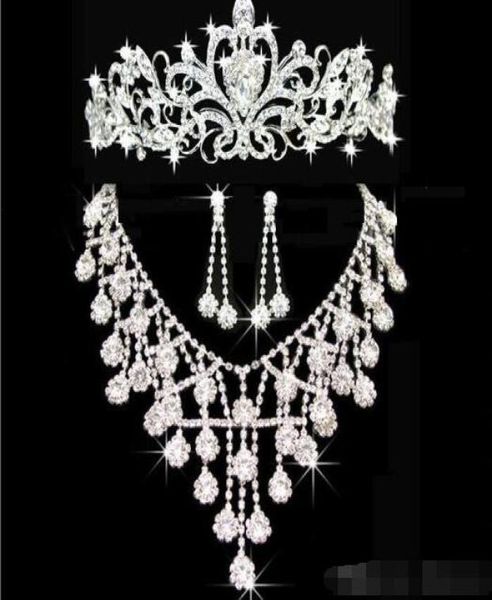 

tiaras gold tiaras crowns wedding hair jewelry neceklace earring whole fashion girls evening prom party dresses accessor5680835, Silver