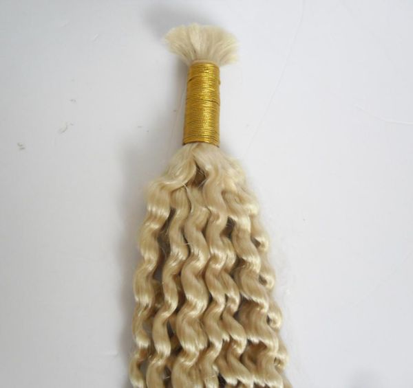 

no weft 1pcs human hair curly whole lots bulk human braiding hair bulk single bundles bulk human hair for braiding5008839, Black