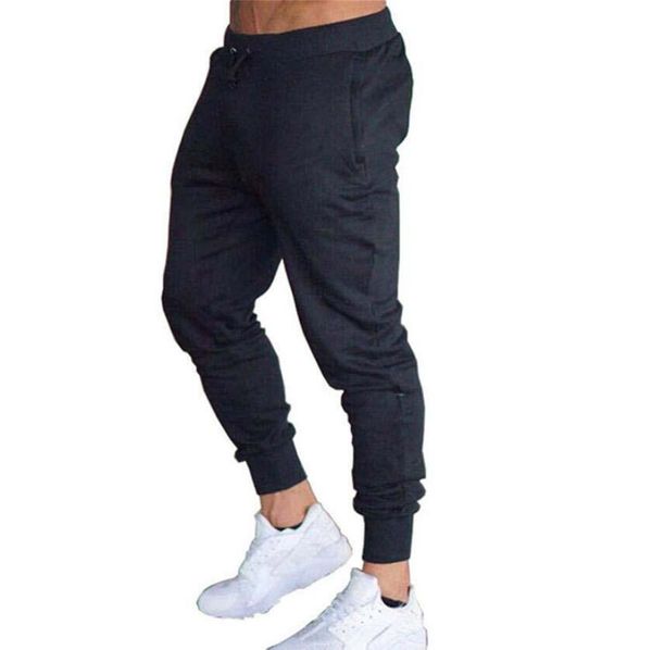 

pants new spring autumn brand gyms men joggers sweatpants men's joggers trousers sporting clothing the bodybuilding pants, Black