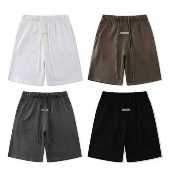 

2023 ess pant mens women designer 21ss reflective shorts casual sports loose oversize style drawstring short pants trend size s-xlczgt, Black