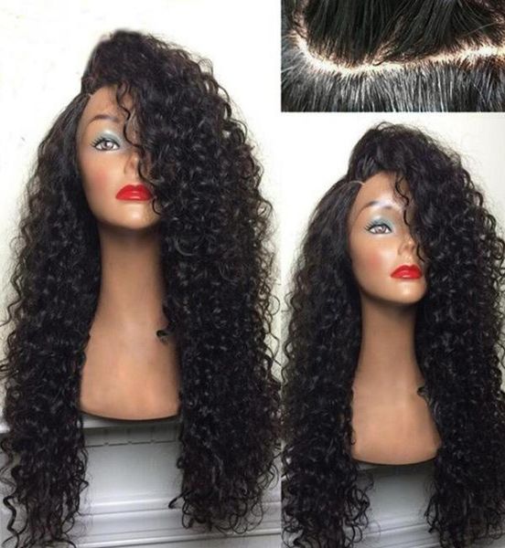 

lace front human hair wigs for black women deep wave curly hd frontal bob wig brazilian afro short long 30 inch water wig7755071