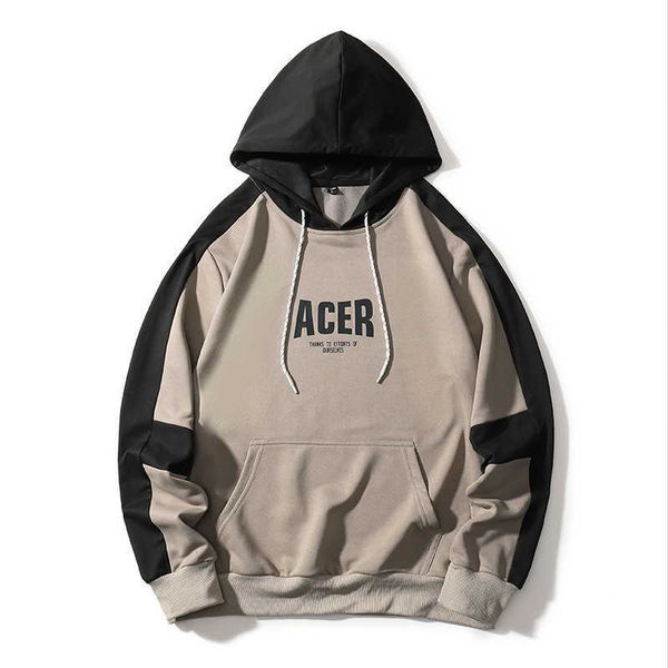 

plus print pullover custom size men's hoodies sweatshirts for spring yn, Black