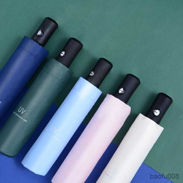 

umbrellas fully automatic multicolor women's umbrella folding rain umbrella windproof foldable girls female parasol r230607