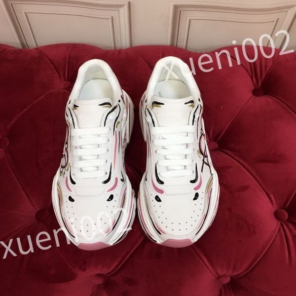 

new luxury casual shoes women designer travel leather lace-up sneaker fashion lady flat running trainers letters woman shoes, Black