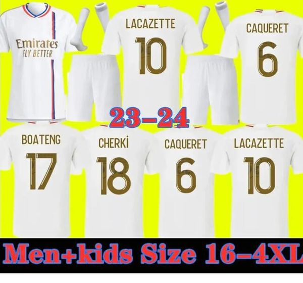 

soccer jersey fans player 23 24 maillot 2023 2024 digital fourth football shirts toko ekambi cherki aouar home lyon dembele tolisso sizes 16, Black;yellow