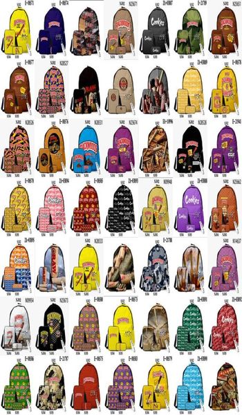 

3pcsset 3d backwoods cigar backpacks backwood print red smell proof sports hiking travel bag for boys purple teenager knap1672456