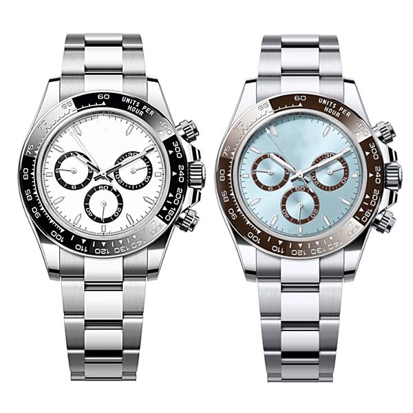 

quality watch st9 steel all subdials working 40mm automatic mechanical movement sapphire glass mens ceramic bezel cosmograph watches dhgate, Slivery;brown