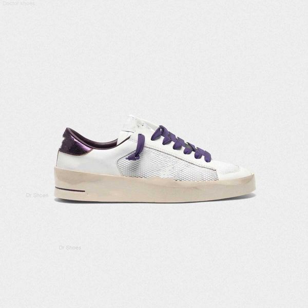 

couples casual shoes designer luxury stardan sneakers with star and heel tab in metallic purple italian retro handmade purestar small dirty, Black