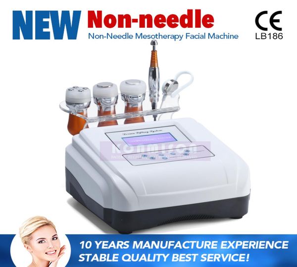 

noneedle mesotherapy device 4 in 1 rf bio cooling microcurrent injection facial machine beauty salon use skin care5330662