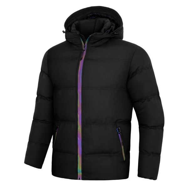 

new popular wholesale printing winter outdoor windproof polyester men's jacket qsy, Black