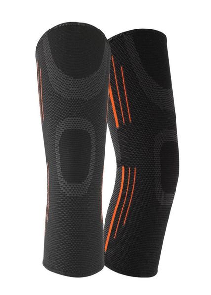 

1pcs fitness running bicycle knee pads elastic sports compression basketball badminton threedimensional knitted knee pads3281062, Black;gray