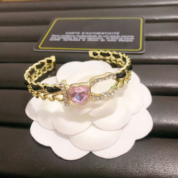 

women letter bracelet designer jewelry spring new women gifts jewelry bracelet high sense couple family cuff bracelets love jewelry, Black
