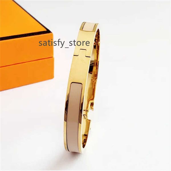 

luxury designer design bangle stainless steel bracelets classic jewelry bracelets for men and women, Black