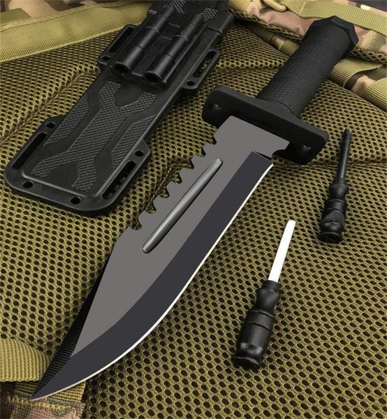 

quartermaster survival knife 58hrc outdoor hunting knife tactical combat straight knives abs plastic handle tools7874808