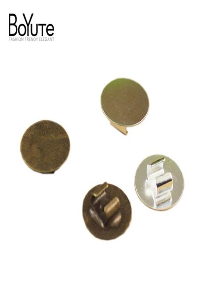 

boyute 50pcs 12mm cabochon base hair rope clasp clips fashion diy jewelry findings components2505990, Bronze;silver