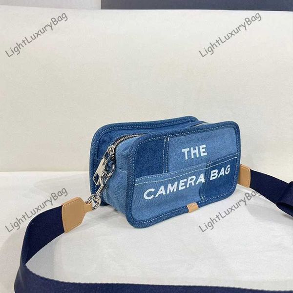 

designer two-tone m the camera bag fashion cowboy patchwork j crossbody bags canvas shoulder wallets women brand luxury handbags tote 230607