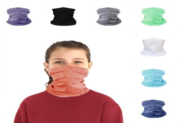 

dhl kids bandana face cover uv protective neck gaiter children multipurpose magic scarf headband dust windproof balaclav5163336, Blue;black