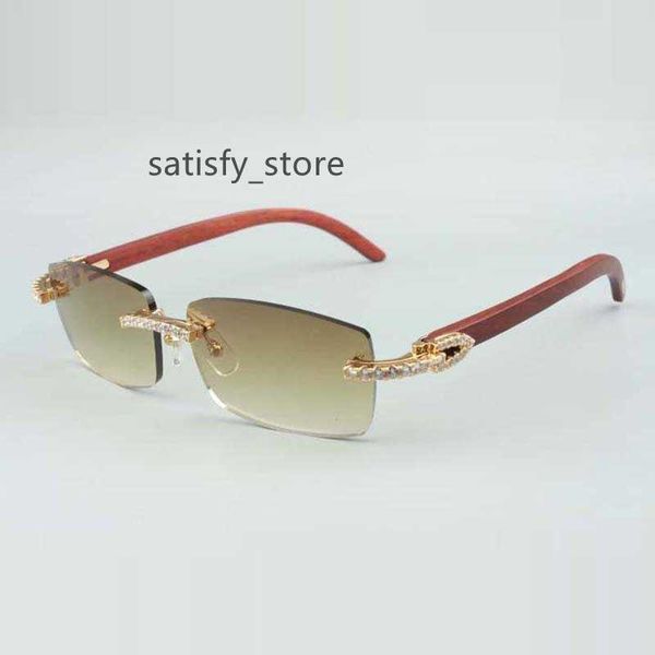

endless diamond sunglasses 3524012 with wood legs and 56mm lens, Black