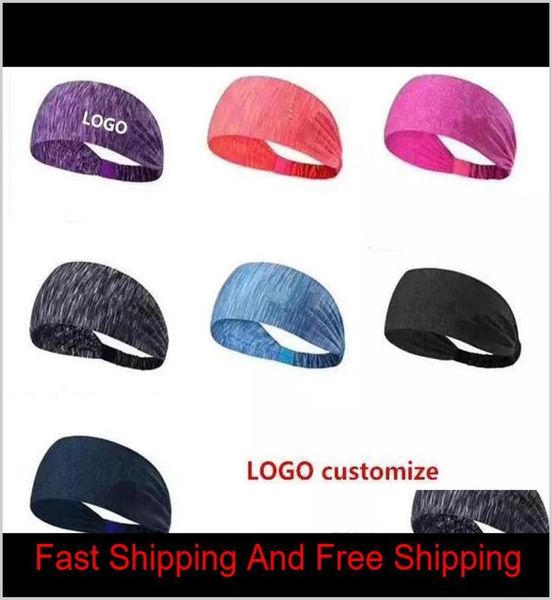 

accessories tools hair products drop delivery 2021 custom logo sport under sweat wicking stretchy athletic bandana headscarf yoga 4829576, Black;brown