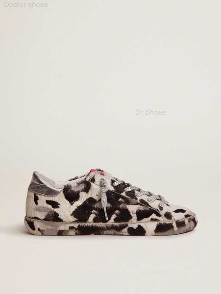 

dirty shoes lab sneakers sole heel designer luxurious italian vintage handmade super-star cow print pony leather white xx leather, Black