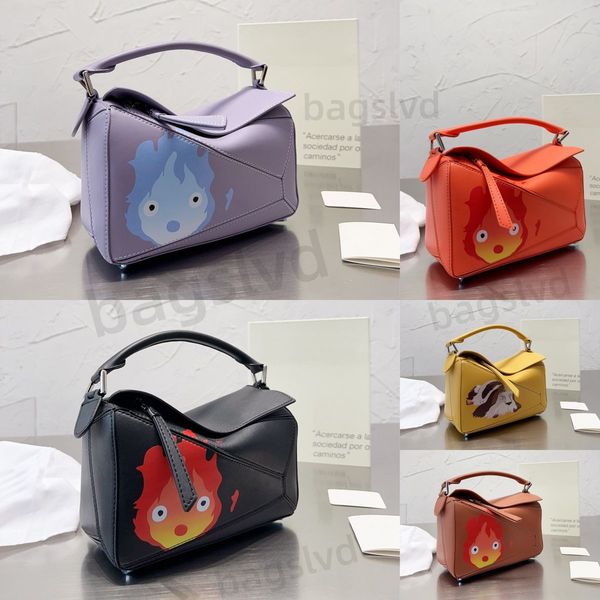 

lowe puzzle crossbody bag luxury handbag tote bag designer bag lady shoulder bags geometric calcifer handbags women leather fashion clutch m