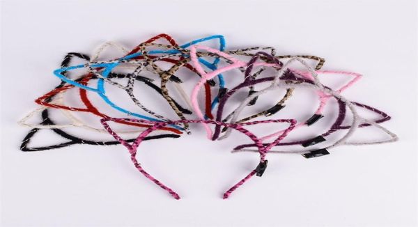 

led light up cat animal ears headband women girls flashing headwear hair accessories concert glow party supplies halloween xmas gi5599402, Slivery;white
