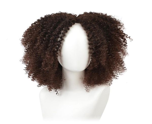 

14 inches brown synthetic curly wigs for women 9 colors ombre short afro wig african american natural black hair9688167
