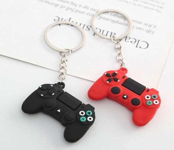 

whole simple video game handle keychain couple joystick machine keychain keyring for boyfriend key holder trinket gift3723324, Silver
