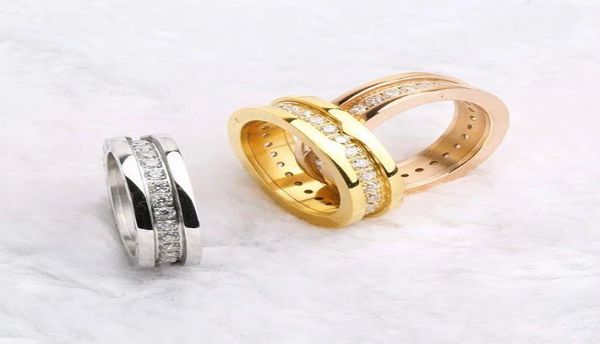 

fashion lady 316 titanium steel single rows diamond gear lettering wedding engagement 18k gold plated narrow rings si2207042, Golden;silver