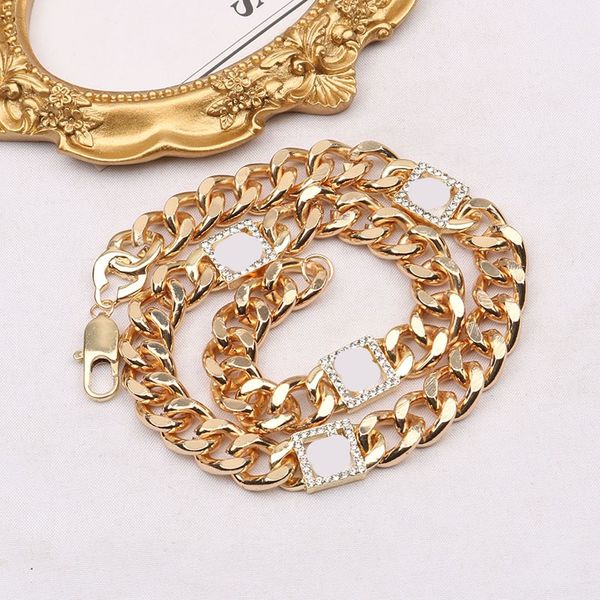 

19style luxury designer double letter pendant necklaces 18k gold plated crysat pearl rhinestone sweater necklace for women wedding party jew, Silver