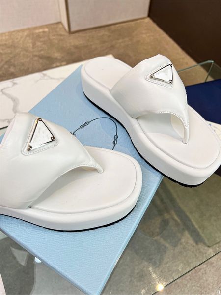 

summer luxurious wedge flip flops for women 2023 fashion clip toe platform slippers woman lightweight thick bottom non slip beach sandals, Black