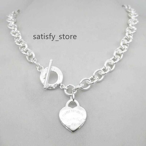

design women's silver tf style necklace pendant chain necklace s925 sterling silver key heart love egg brand pendant charm nec h0918