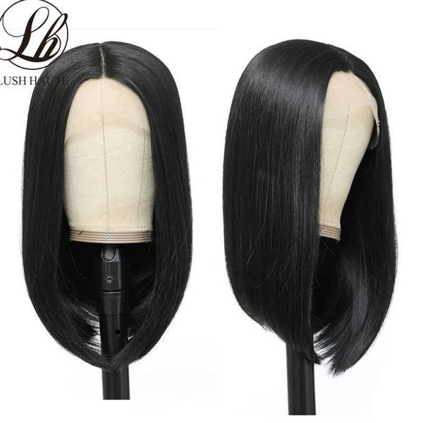 

short straight bob lace wigs for black women with baby hair heat resistant fiber synthetic wig 13x4x1 middle t part lace wigs 230524, Black;brown