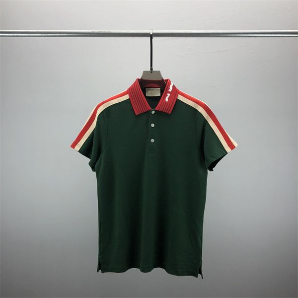 

2 new fashion london england polos shirts mens designers polo shirts high street embroidery printing t shirt men summer cotton casual t-shir, White;black