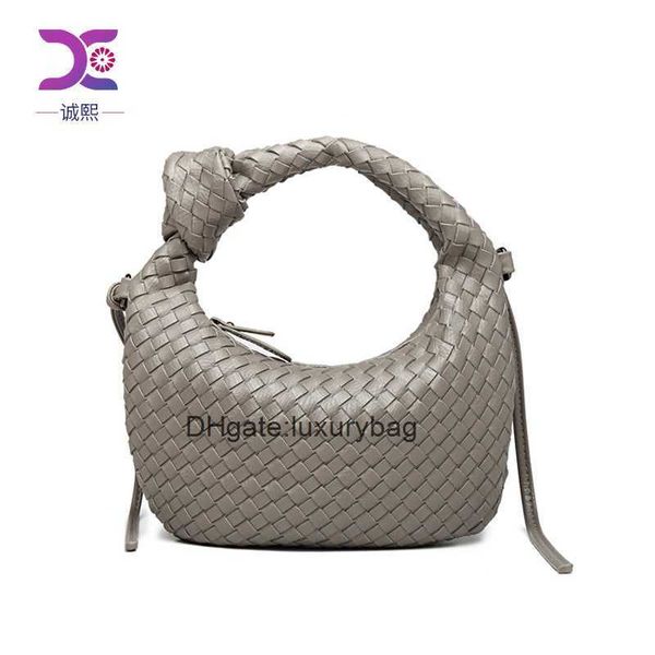 

aaaaabotteg uneta jodie mini teen intrecciato woven oxhorn bag women's portable cloud bag tide one-shoulder cross-body vegetable basket