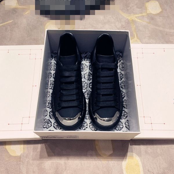 

new classics designer brand quality womens sneaker casual shoes trainers dress shoes mens leather breathable open for change low outdoor spo, Black