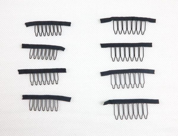 

wig clips wig combs clips 7teeth for wig cap and wig making combs hair extensions tools5235823, Black;brown