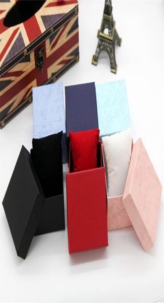 

new fashion jewelry packaging durable present gift box case for bracelets bangles watch box 6 colors1077166, Black;white