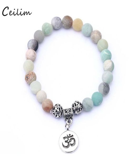 

fashion natural stone beads matte onyx woven bracelet bangles healing balance prayer women men jewelry whole j41te6128295, Black
