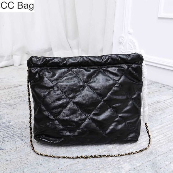 

cc bag 9a 2023 woman tote bag large capacity handbag shiny calfskin quilted gold chain hobo purse ladies shopping cross body shoulder bags, White