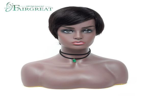 

peruvian 150 density short lace front human hair wigs for women brazilian straight bob wigs lace frontal wig virgin hair natural 7417568, Black;brown