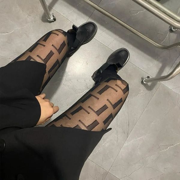 

2023 new textile designer letters women long stockings tights mesh stocking ladies wedding party pantyhose girlfriend birthday valentine&#03