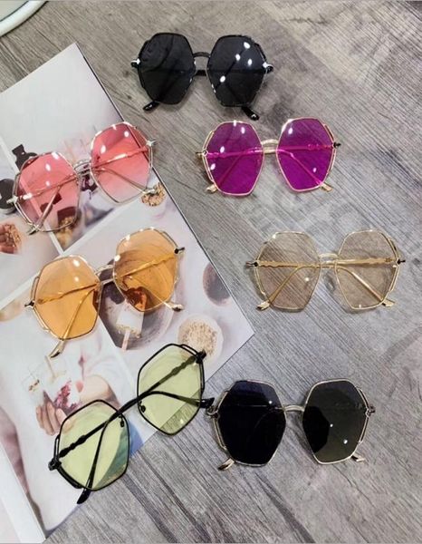 

sunglasses girls designer sunglasses hexagon fashion boy glasses infant sun glasses child shades kids accessories 7 colors optiona4423325, Blue
