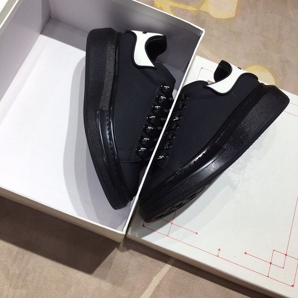 

new men classics designer sneaker casual shoes trainers dress shoes leather breathable open for change low outdoor sports sneakers, Black